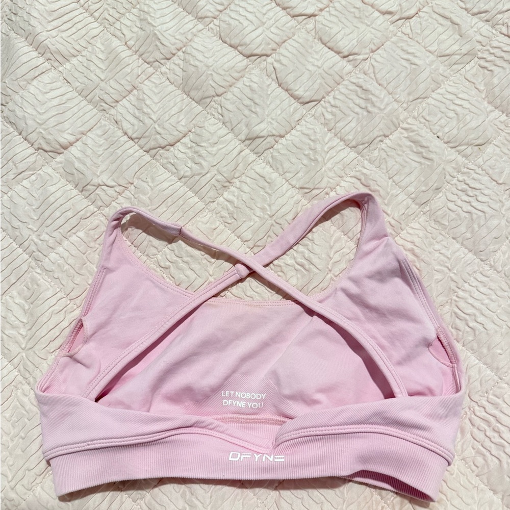 DFYNE Blush Pink Sports Bra - Picture 3 of 3